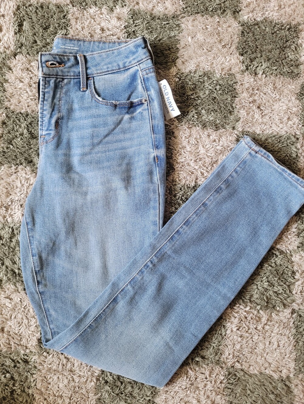 Old Navy Light Blue High-Rise Skinny Jeans - Slim Fit